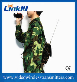 군 신체 착용 COFDM 비디오 송신기 2W AES256 암호화 300-2700MHz