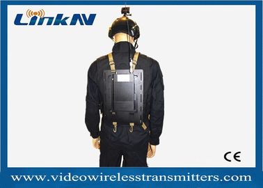 강화된 신체 착용 전술적 비디오 송신기 원거리 COFDM QPSK HDMI &amp; CVBS AES256 암호화 배터리