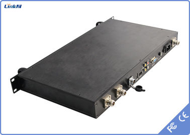 울퉁불퉁한 1U 배로 수송된 COFDM 수신기 HDMI SDI DC-12V 이중 안테나 300-2700MHz