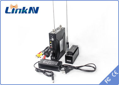 강화된 신체 착용 전술적 비디오 송신기 원거리 COFDM QPSK HDMI &amp; CVBS AES256 암호화 배터리