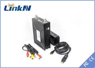 원거리 배터리 가동 경찰 영상 송신기 COFDM QPSK HDMI &amp; CVBS H.264 저딜레이 AES256