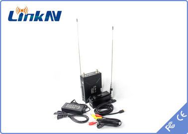 Manpack 경찰 비디오 송신기 COFDM QPSK HDMI 및 CVBS H.264 저지연 AES256 암호화 2-8MHz 대역폭