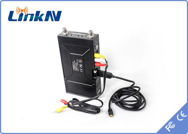 경찰 만팩 비디오 송신기 COFDM QPSK HDMI &amp; CVBS H.264 저딜레이 AES256 암호화