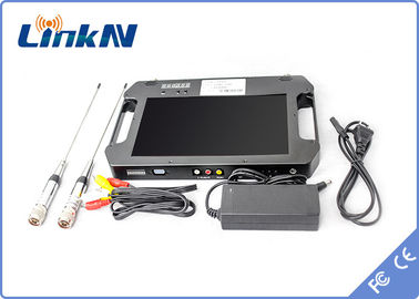 강화된 디스플레이 배터리와 포켓용 전술적 영상 수신기 COFDM QPSK AES256 암호화 고정 헤드 디스크 CVBS H.264