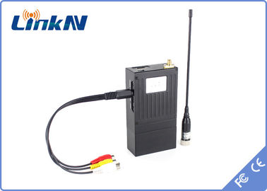 강화된 경찰 군 COFDM 저딜레이 H.264 철저한 보안 AES256 암호화 배터리를 위한 1.5개 킬로미터 스파이 비디오 송신기