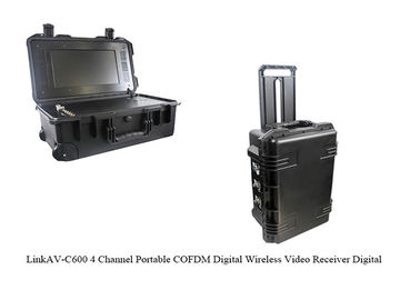 LinkAV C600 휴대용 옥외 COFDM 수신기, 무선 1080p hdmi 전송기 및 수신기