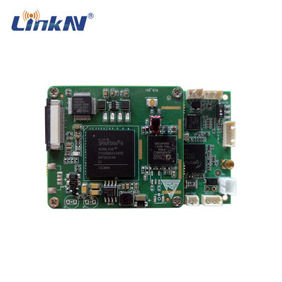 작은 COFDM QPSK 비디오 송신기 OEM 보드 모듈 고정 헤드 디스크 SDI CVBS 200-2700MHz 저딜레이 AES256