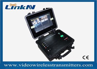 배터리와 가지고 다닐 수 있는 COFDM 영상 수신기 HDMI CVBS AES256 암호화 H.264