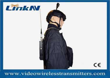 배터리 가동 경찰 영상 송신기 COFDM QPSK HDMI &amp; CVBS H.264 저딜레이 AES256 암호화