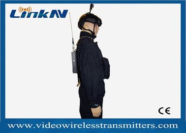 강화된 군 COFDM 무선 비디오 시스템 AES256 암호 HDMI &amp; CVBS H.264 2-8MHz 대역폭 배터리