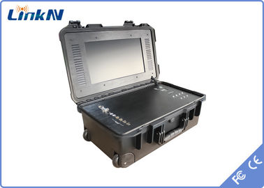 4 suitecase 디자인을 가진 채널 휴대용 AV COFDM 수신기, 15.6 인치 스크린