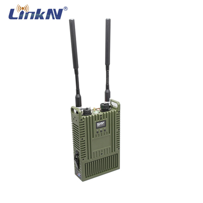 강화된 전술적 IP 메쉬 라디오 4W MIMO 비디오 데이터 4G GPS / BD PPT 와이파이 AES 암호화 LCD 지표 배터리