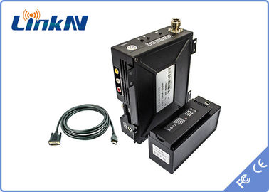 전술적 군 COFDM 수신기 1U 선반 장착 HDMI CVBS SDI AES256 암호화 이중 안테나