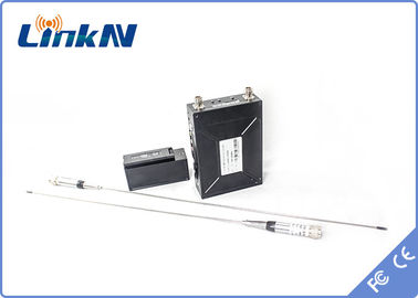 LKAV1506 장거리 배터리 전동 경찰 비디오 송신기 COFDM HDMI &amp; CVBS H.264 낮은 지연 AES256