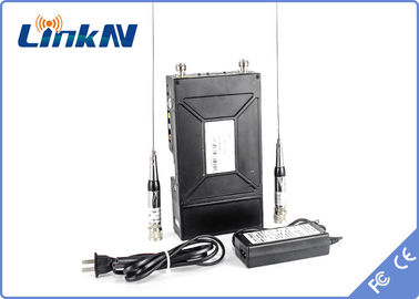 경찰 전술적 COFDM 비디오 송신기 2W 권력 AES256 암호 저딜레이 300-2700MHz