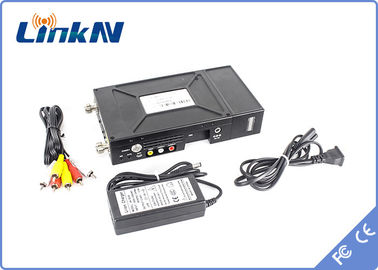 경찰 전술적 COFDM 비디오 송신기 2W 권력 AES256 암호 저딜레이 300-2700MHz