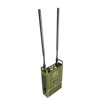군용 MANPACK MANET 라디오 43dBm AES256 FHSS 주파수 점프 AES256