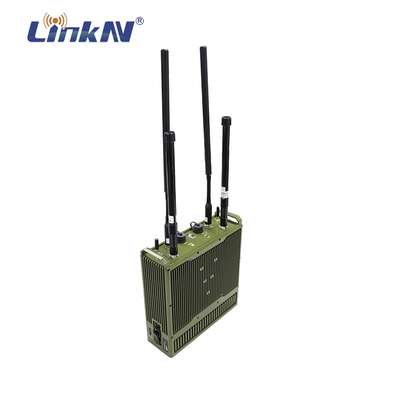 군 경찰 10W 메쉬 라디오는 10W LTE 기지국 IP66 AES 암호화를 배터리와 통합합니다